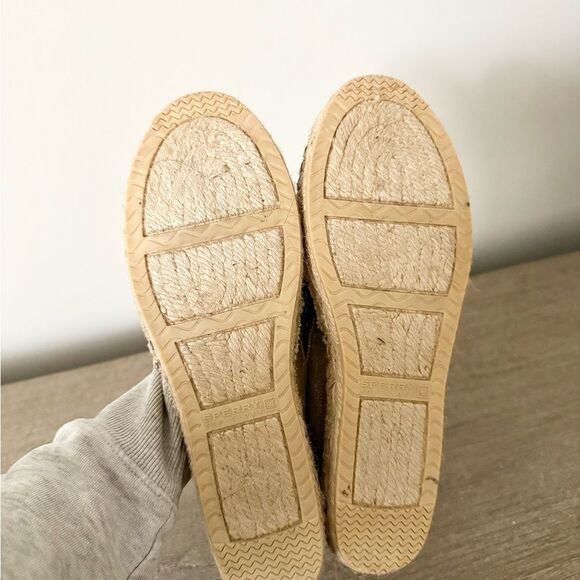 Sperry Espadrille Flat in Tan Canvas - Size 6 - Picture 6 of 8